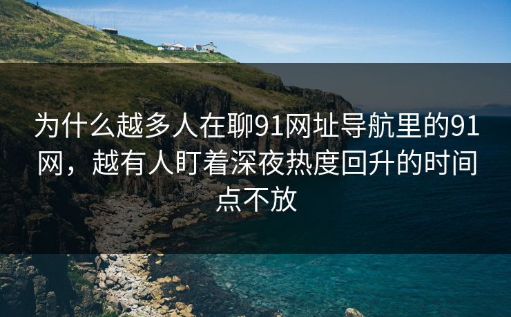 为什么越多人在聊91网址导航里的91网，越有人盯着深夜热度回升的时间点不放